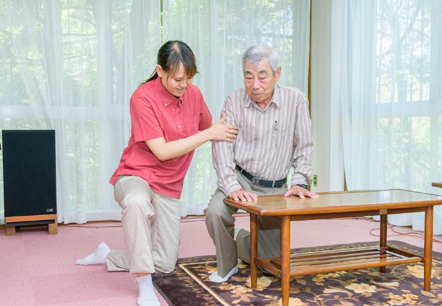 画像：在宅サービスの様子