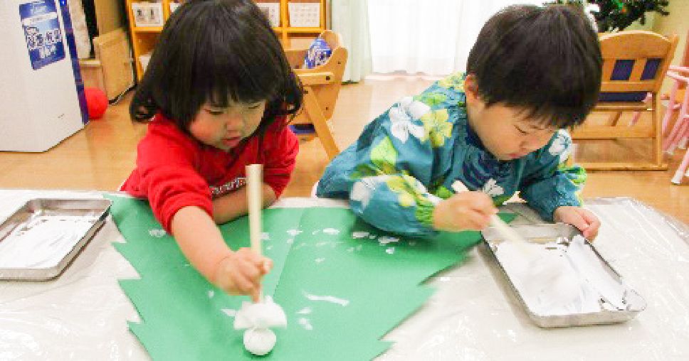 画像：室内での遊戯