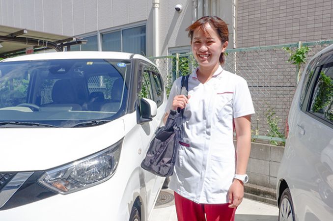 画像：出勤中の職員